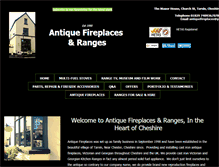 Tablet Screenshot of antiquefireplacesandranges.com